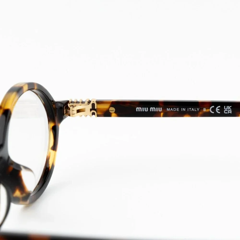 NEW Miu Miu MU04ZSF VAU08N REGARD Honey Havana Clear Unisex Sunglasses 0MU 04ZSF - Picture 9 of 11